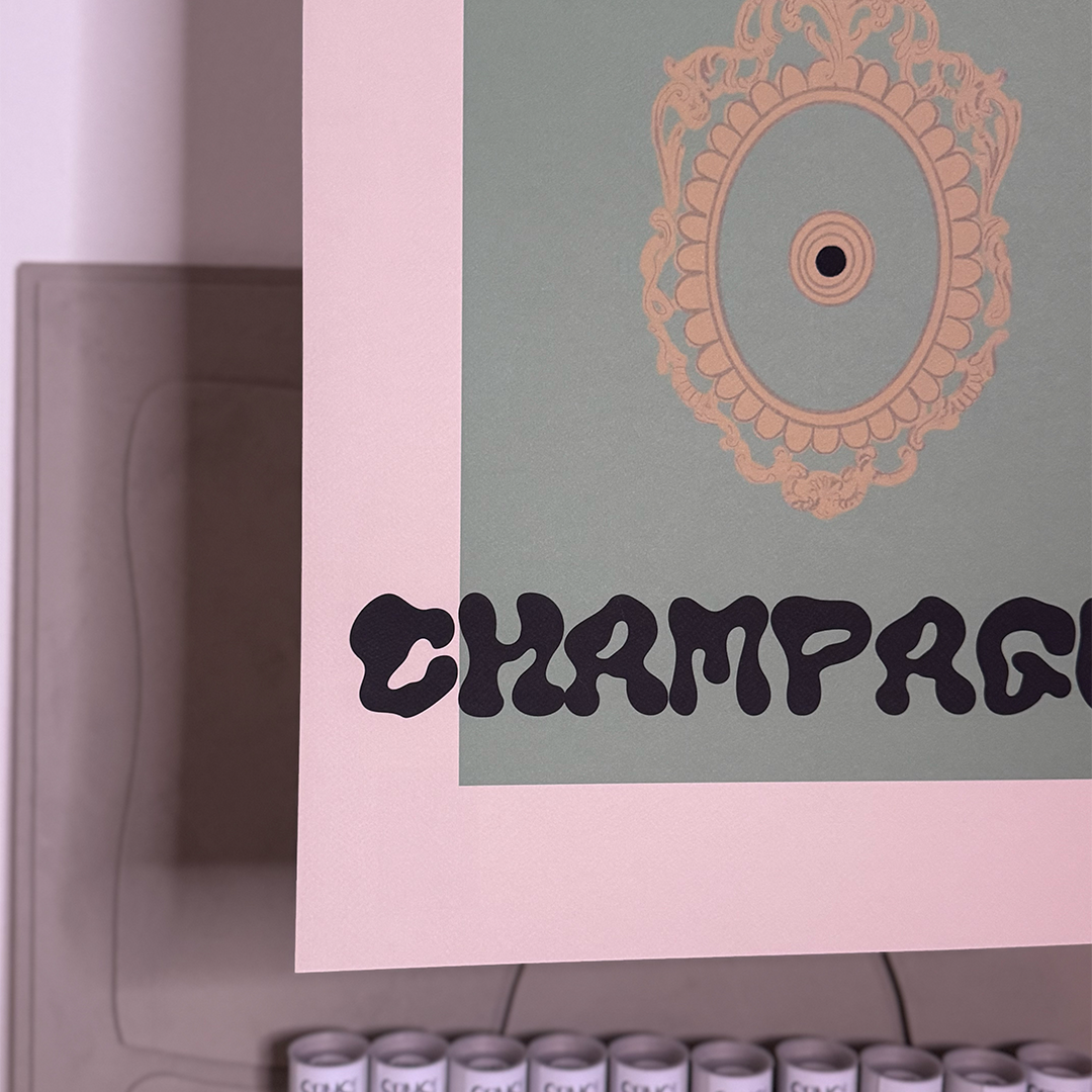 PRESS FOR CHAMPAGNE PRINT